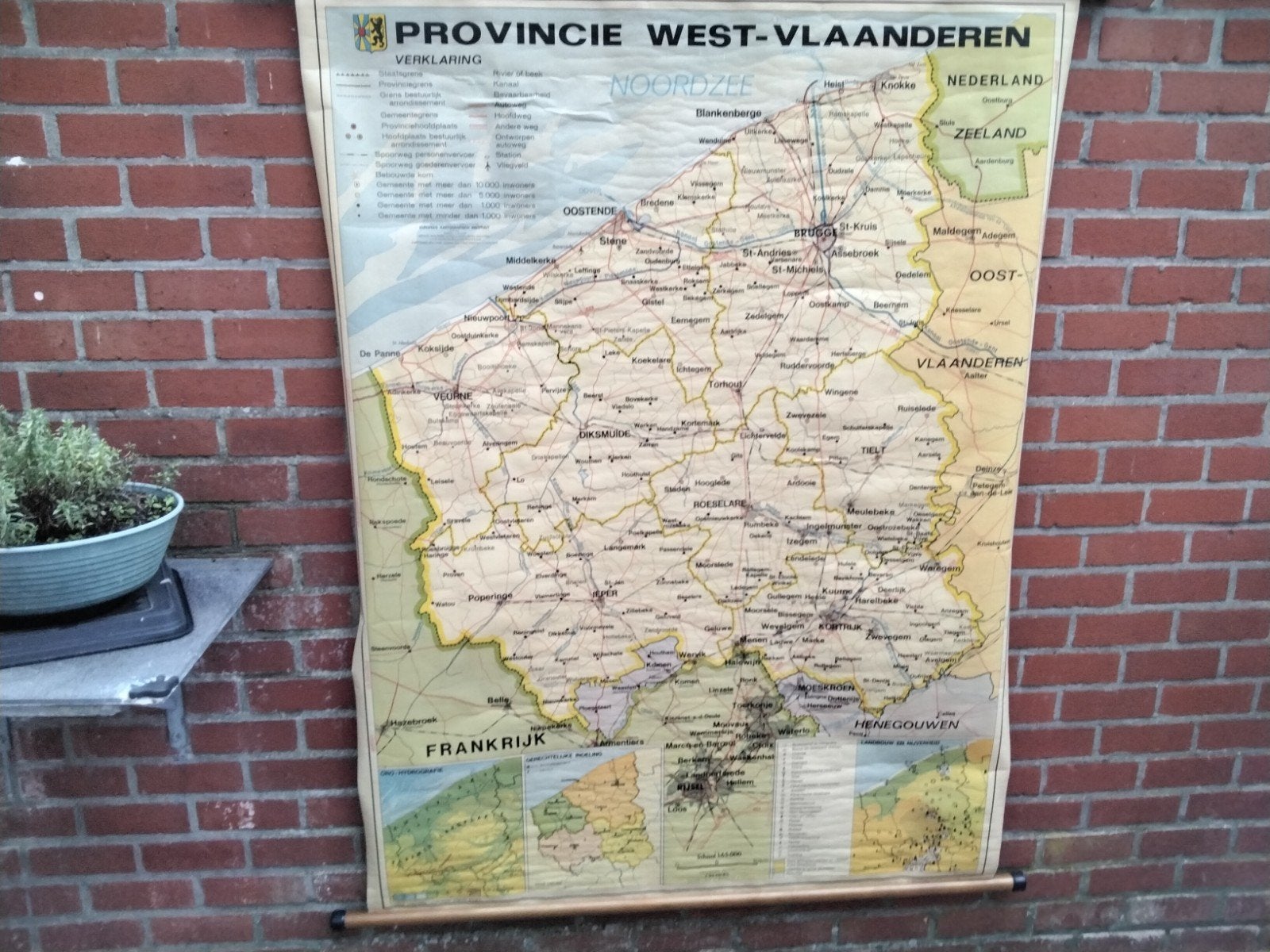 zeer mooie     oude schoolkaart, Enlèvement ou Envoi