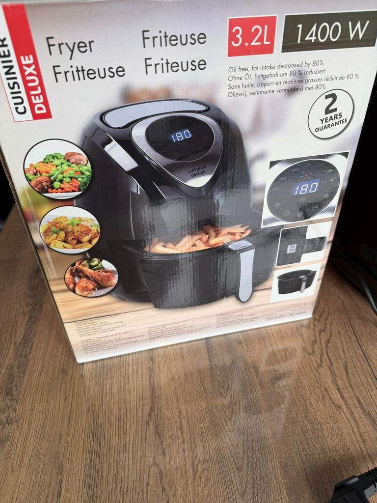 Airfryer - Friteuse - Cuisinier Deluxe, Enlèvement, Comme neuf, Friteuse à air