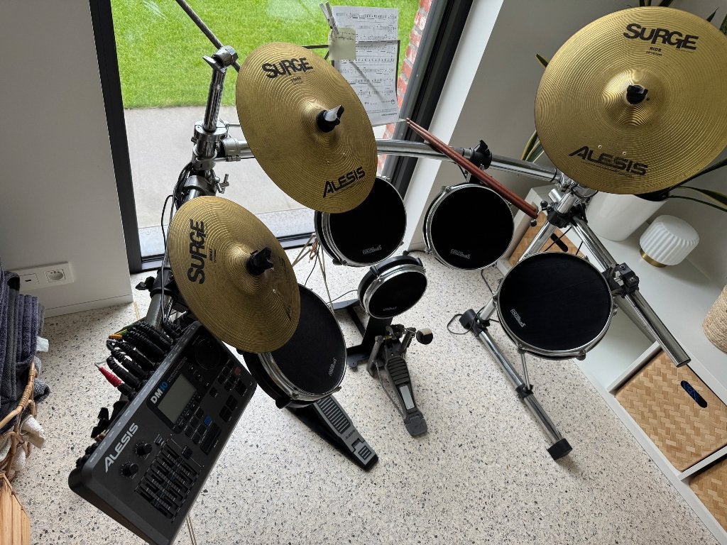Drum Alesis dm10 mesh met goudkleur, Muziek en Instrumenten, Ophalen, Zo goed als nieuw, Overige merken, Elektronisch