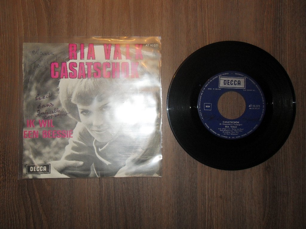 Ria Valk - Casatschok, Ophalen of Verzenden, Gebruikt, 7 inch, Levenslied of Smartlap