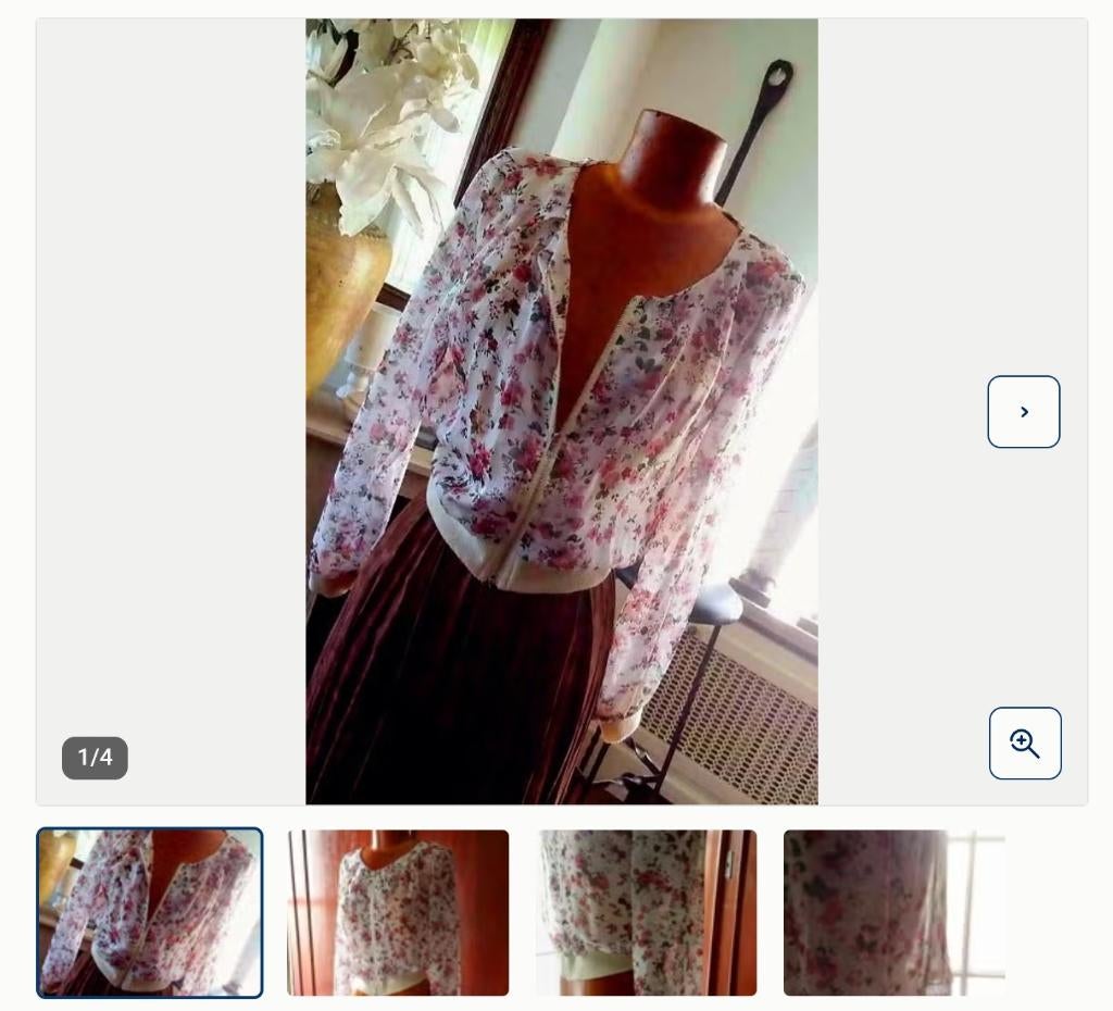 Jasje jas vestje Zara fleurig met bloemenprint nieuw, Maat 38/40 (M), Overige kleuren, Zara, Nieuw