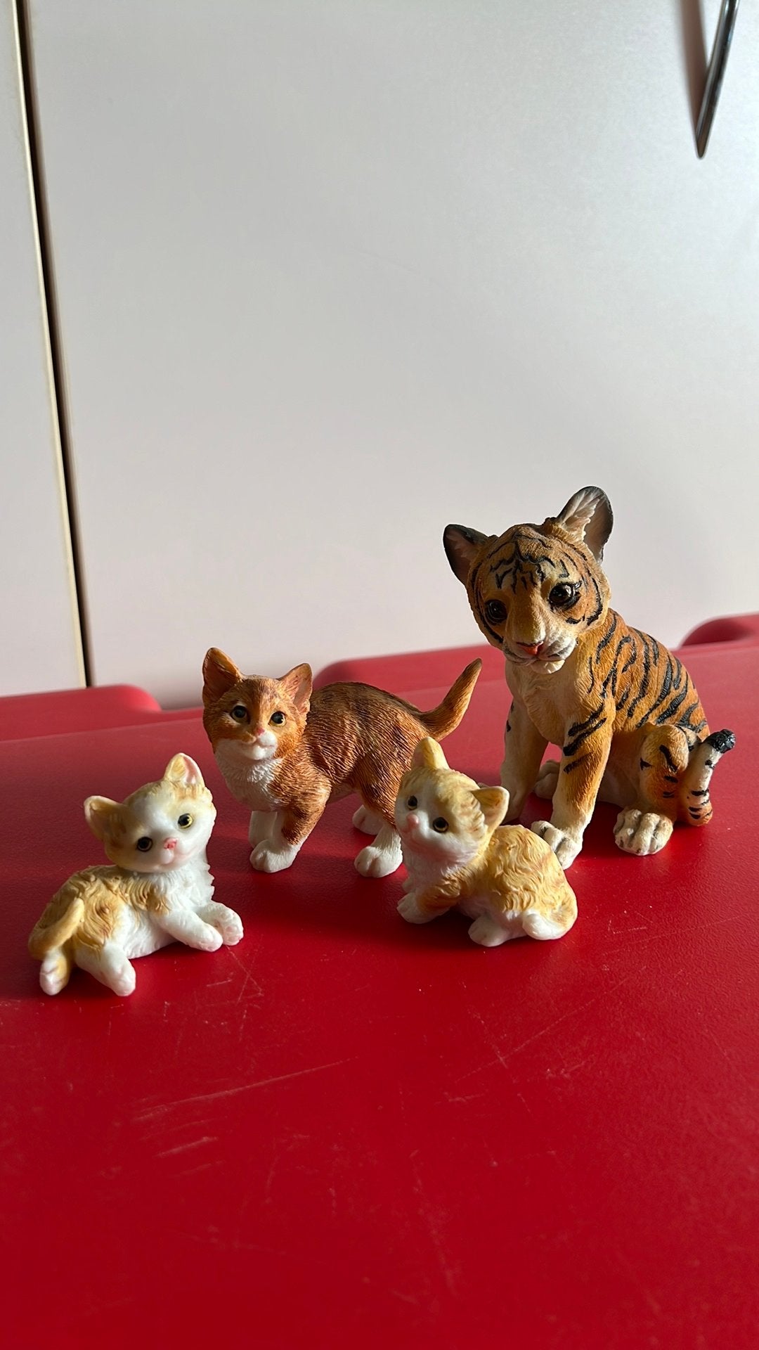 Beeldjes katten en tijger, Ophalen, Zo goed als nieuw