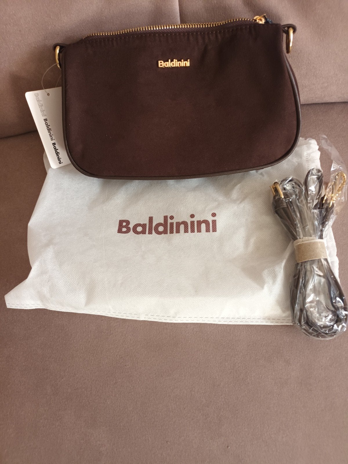 volledig nieuw elegant tasje "BALDININI, Ophalen of Verzenden, Bruin