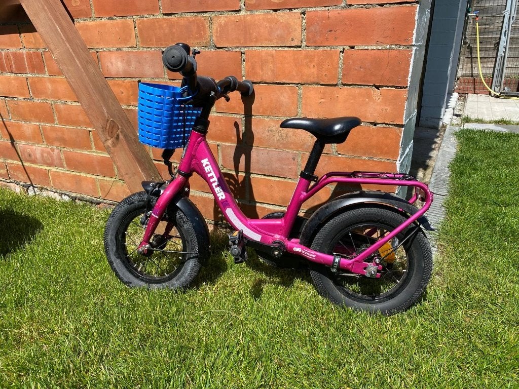Kinderfiets 12", Ophalen, Terugtraprem, Zijwieltjes, Gebruikt