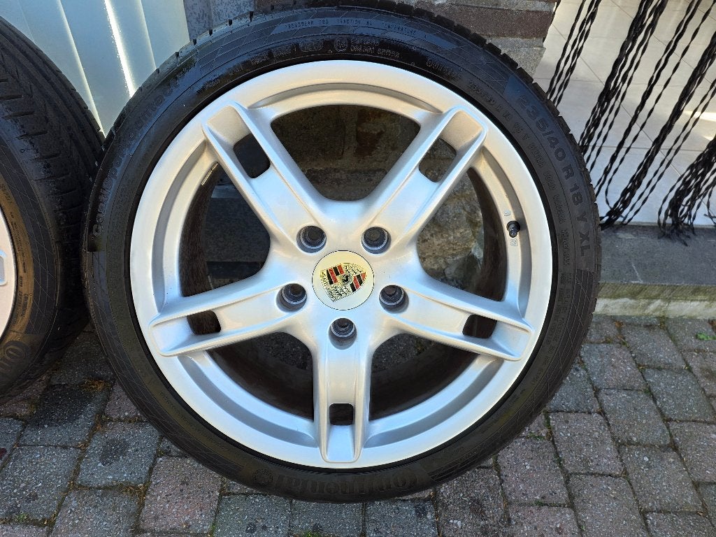 4 originele porsche Boxster velgen, Autos : Pièces & Accessoires, Pneus & Jantes, Jante(s), Pneus été, Enlèvement