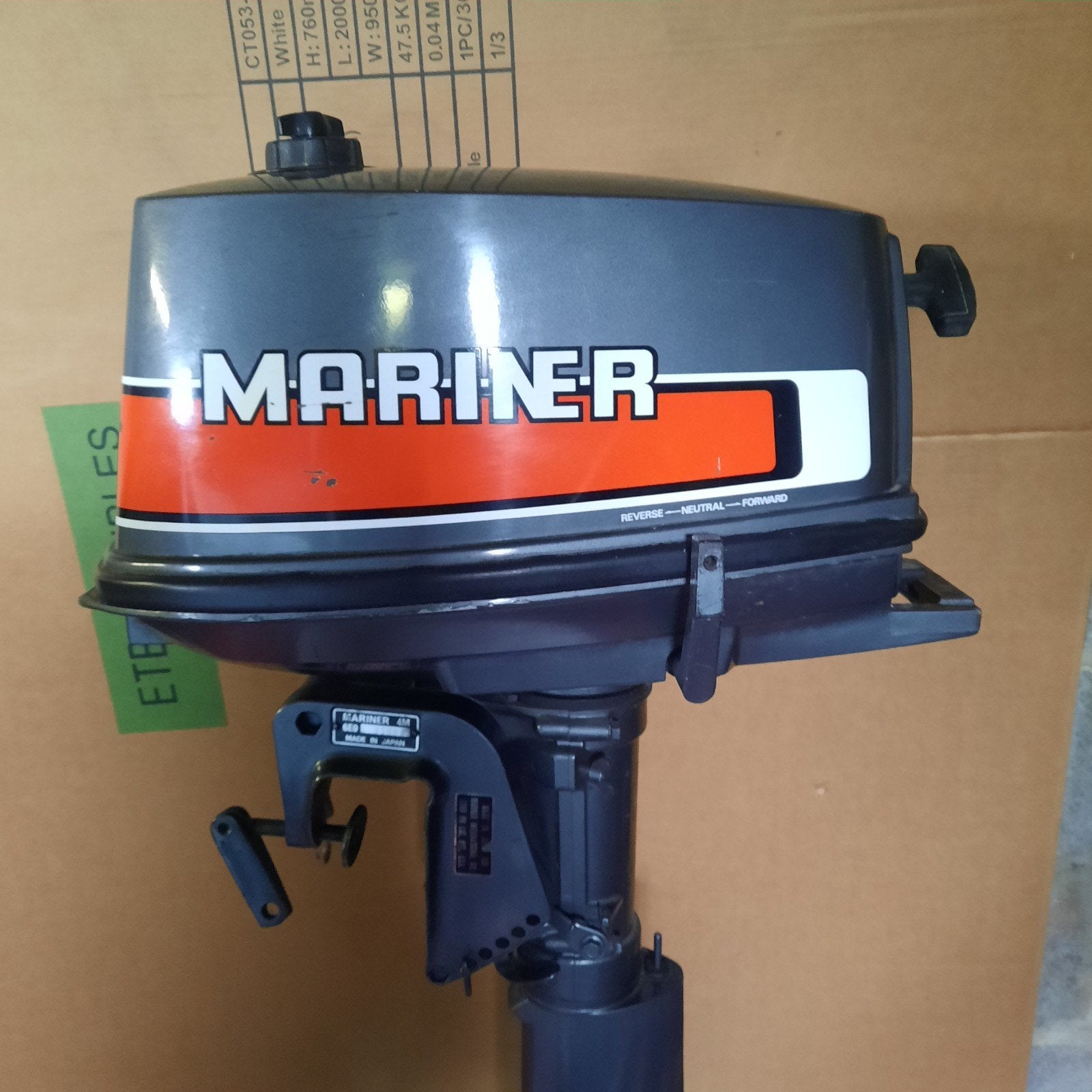 moteur de bateau hors-bord, Mariner 4M, 6E0, Overige merken, Buitenboordmotor, Zo goed als nieuw, Benzine
