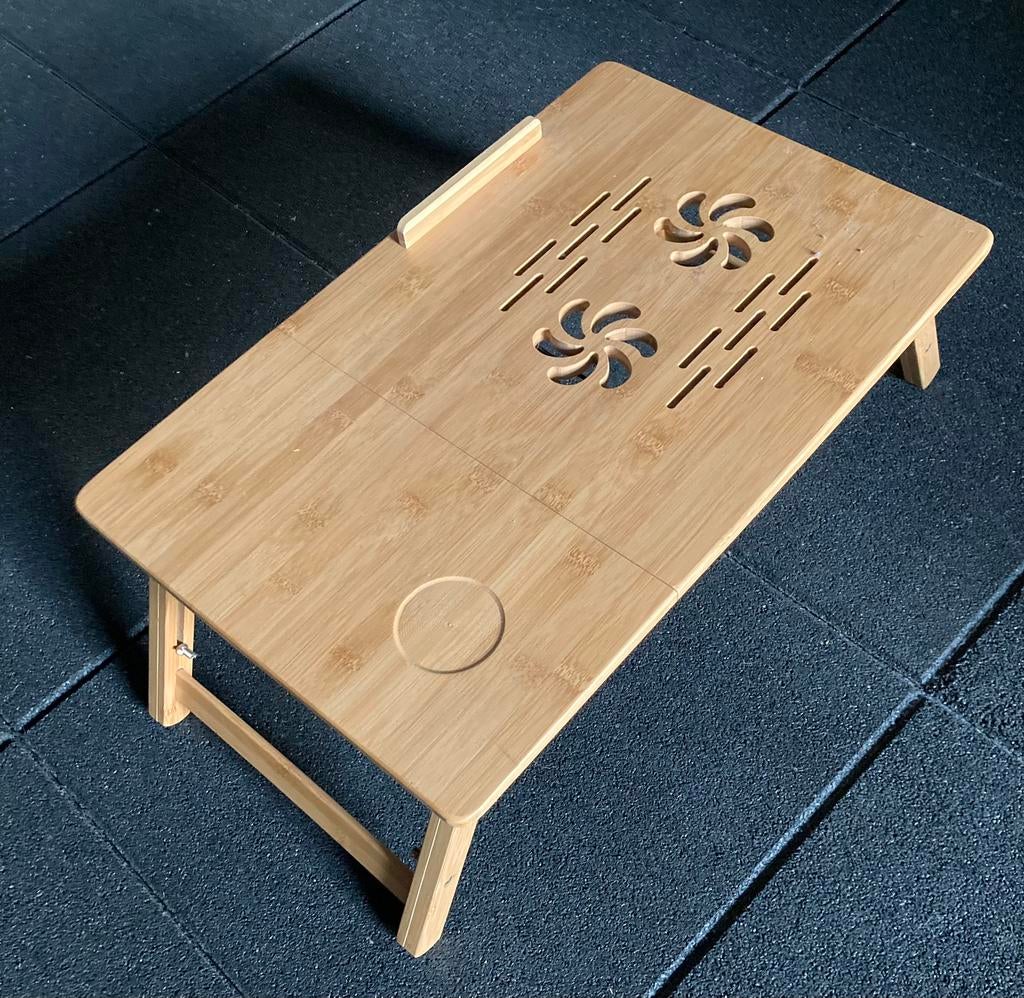 Table de lit pour ordinateur en bambou, Enlèvement ou Envoi, Comme neuf