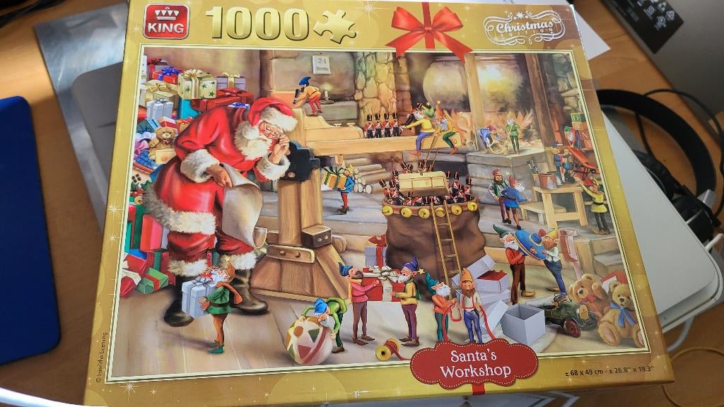 puzzel ( Christmas edition ) 1000 stuks, Ophalen of Verzenden, 500 t/m 1500 stukjes, Zo goed als nieuw, Legpuzzel