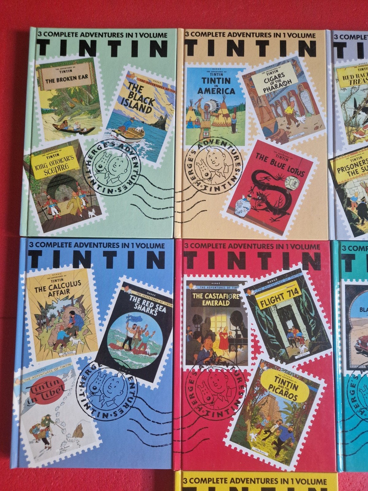 lot de 7 bd the adventures of tintin 1 à 7(en anglais), Livres, Enlèvement ou Envoi