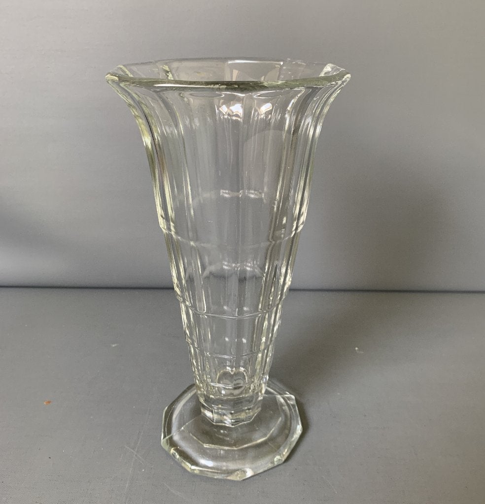 Val Saint Lambert Luxval Art Deco Vaas H 21,5cm, Antiek en Kunst, Ophalen of Verzenden