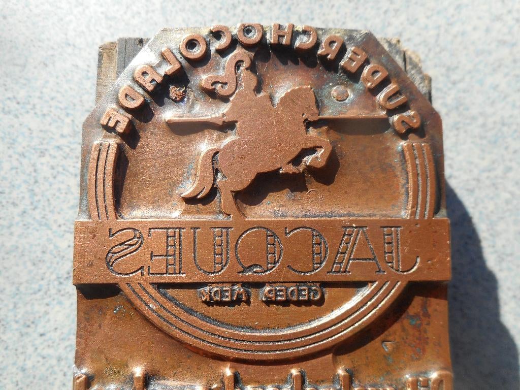 Chocolat JACQUES ancienne matrice ORIGINALE en cuivre, Verzenden, Verpakking