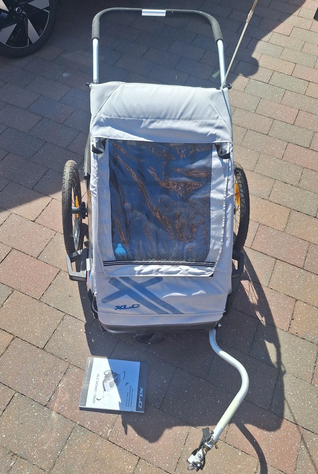 Coozer fietskar met 2 zitplaatsen, Ophalen, Gebruikt, Opvouwbaar, Kinderkar