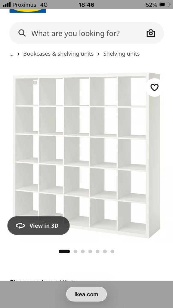 IKEA Kast KALLAX, Huis en Inrichting, Kasten | Boekenkasten, Ophalen, Gebruikt