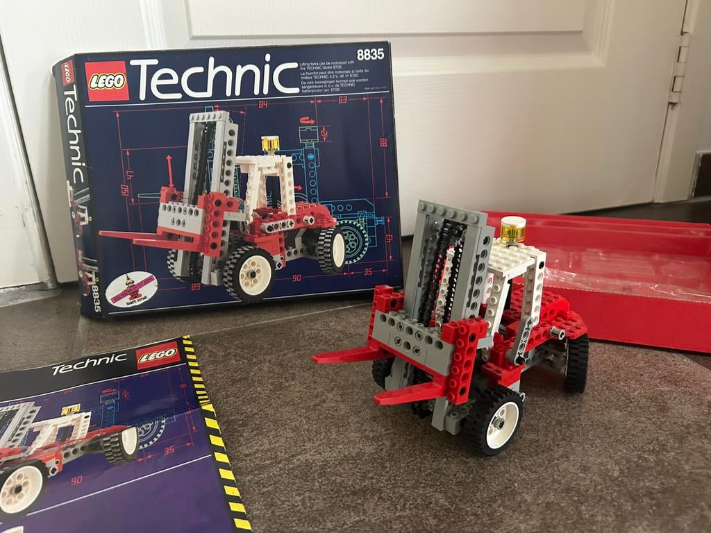 Lego 8835 Technic heftruck - 1989, Ophalen of Verzenden, Gebruikt, Complete set, Lego