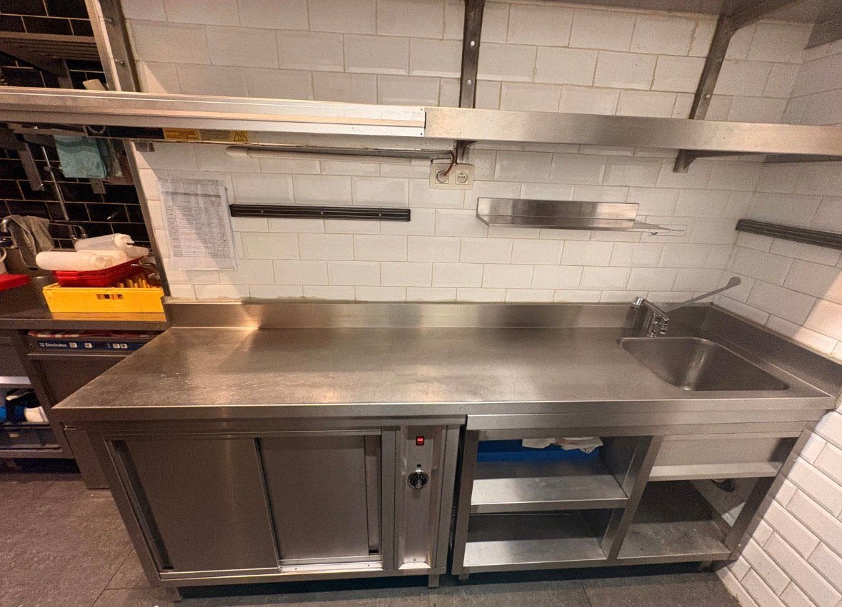 Professionele RVS keukenelement bestaande uit:, Maison & Meubles, Cuisine | Éléments de cuisine, Enlèvement