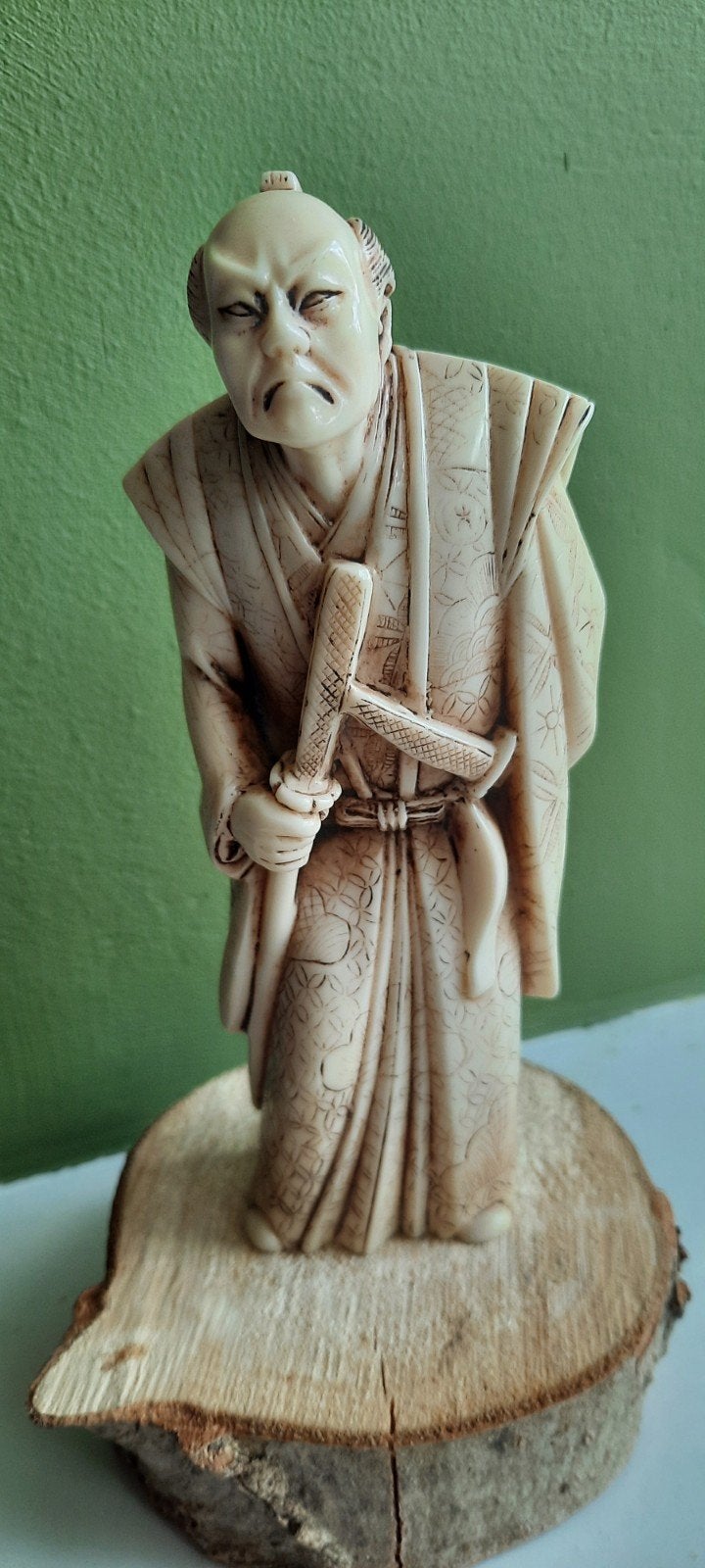 Okimono japonais, Antiquités & Art, Papier/carton, Sculpture, Japon, 15 cm