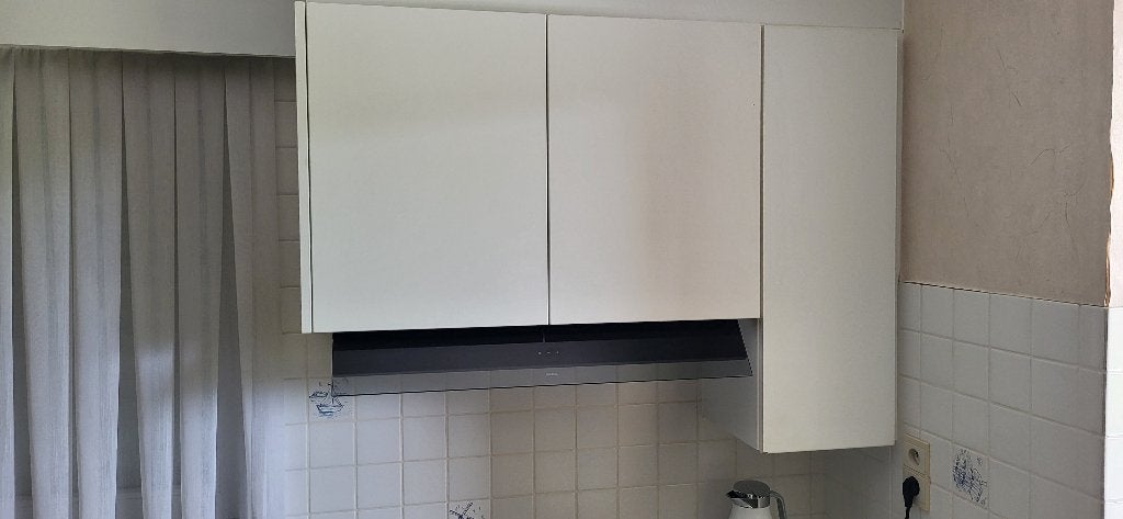 dampkap met kast, Elektronische apparatuur, Afzuigkappen, Ophalen, Onderbouw afzuigkap, Zo goed als nieuw, Inbouw