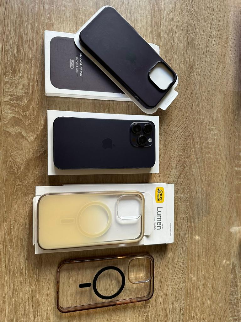 Iphone 14 Pro Max  128GB, Télécoms, Téléphonie mobile | Housses, Coques & Façades | Apple iPhone, IPhone 14 Pro Max, Violet, Comme neuf