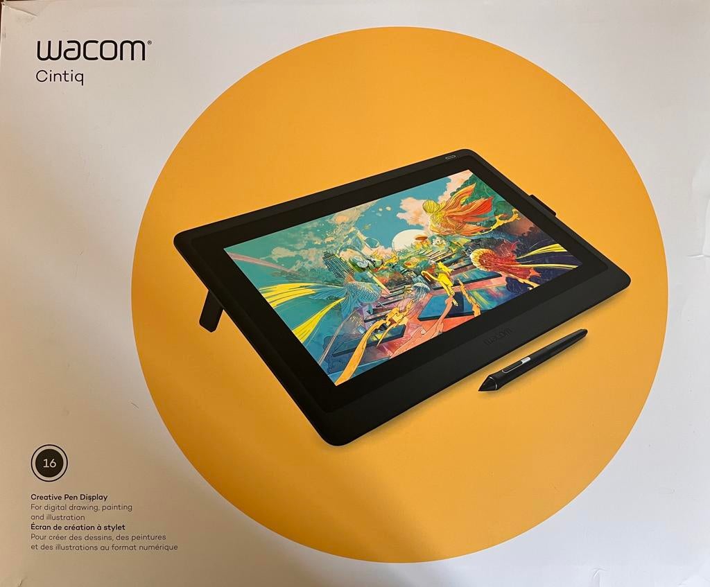 Wacom Cintiq 16 (2019), Informatique & Logiciels, Enlèvement ou Envoi, Multi-touch, Comme neuf, Filaire