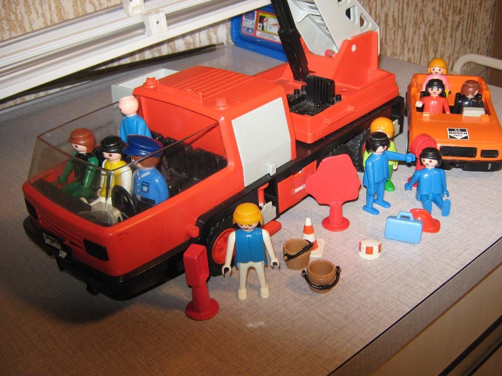 playmobiel brandweerauto, Kinderen en Baby's, Speelgoed | Playmobil, Ophalen, Zo goed als nieuw