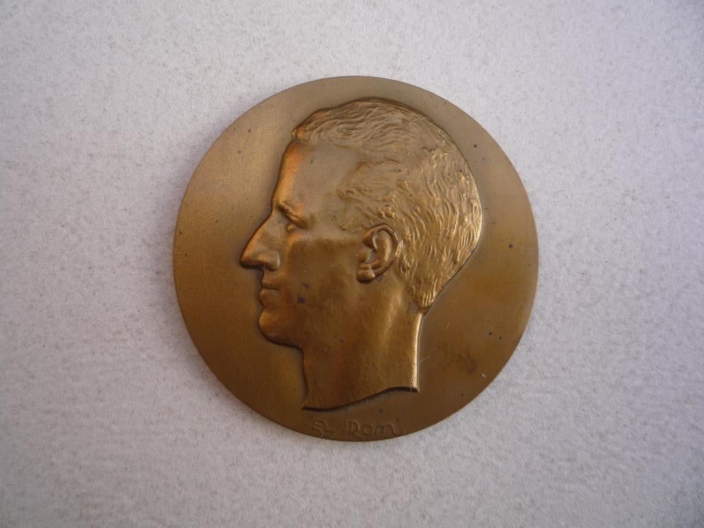 medaille/gedenkpenning koning Boudewijn, Verzamelen, Ophalen of Verzenden, Gebruikt, Overige typen