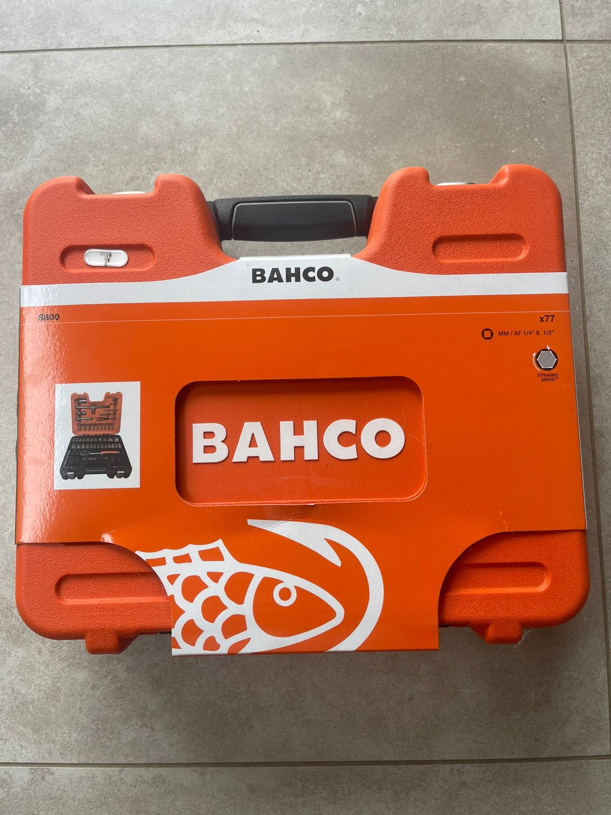 Bahco S800 neuf – Coffret à douilles / outils 77 pièces, Enlèvement, Comme neuf, Jeu d'outils