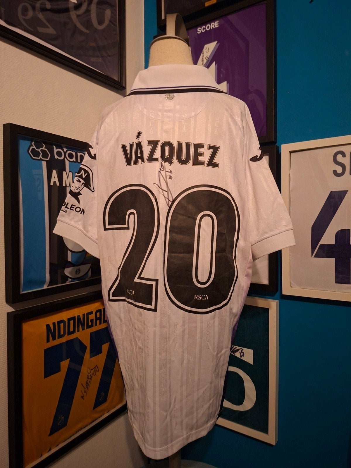matchworn anderlecht Vazquez, Verzamelen, Ophalen of Verzenden, Gebruikt