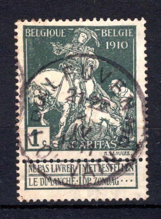 88 estampillé 1910 - Caritas, Timbres & Monnaies, Enlèvement ou Envoi, Affranchi, Oblitéré