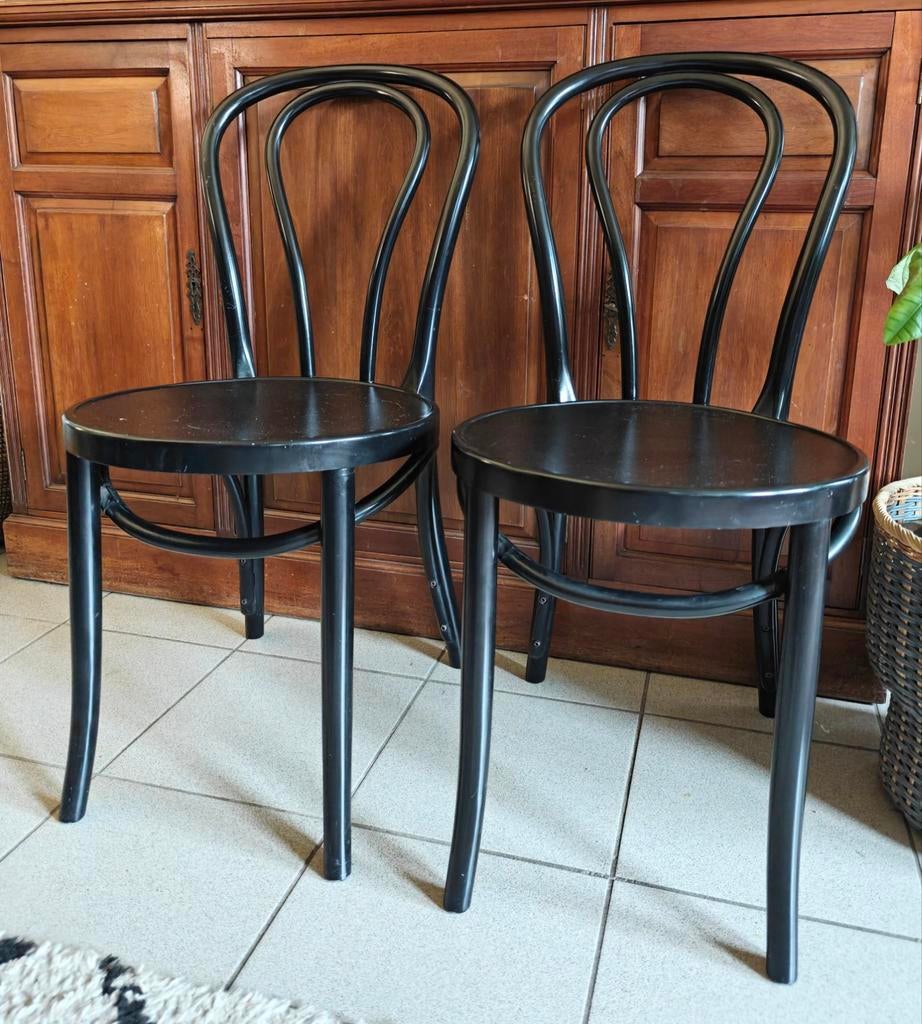 Zeldzame IKEA ÖGLA Set (1982) - Made in Sweden - 3-delig, Huis en Inrichting, Stoelen, Gebruikt, Kunststof, Zwart, Ophalen