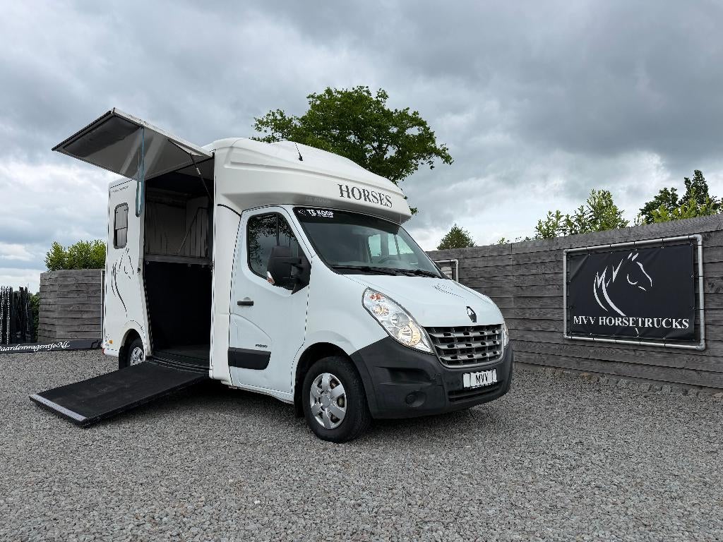 AKTIE | RENAULT | 2-HORSETRUCK | PARAGAN | 2011 | VEEL LADEN, Dieren en Toebehoren, Paarden en Pony's | Trailers en Aanhangwagens