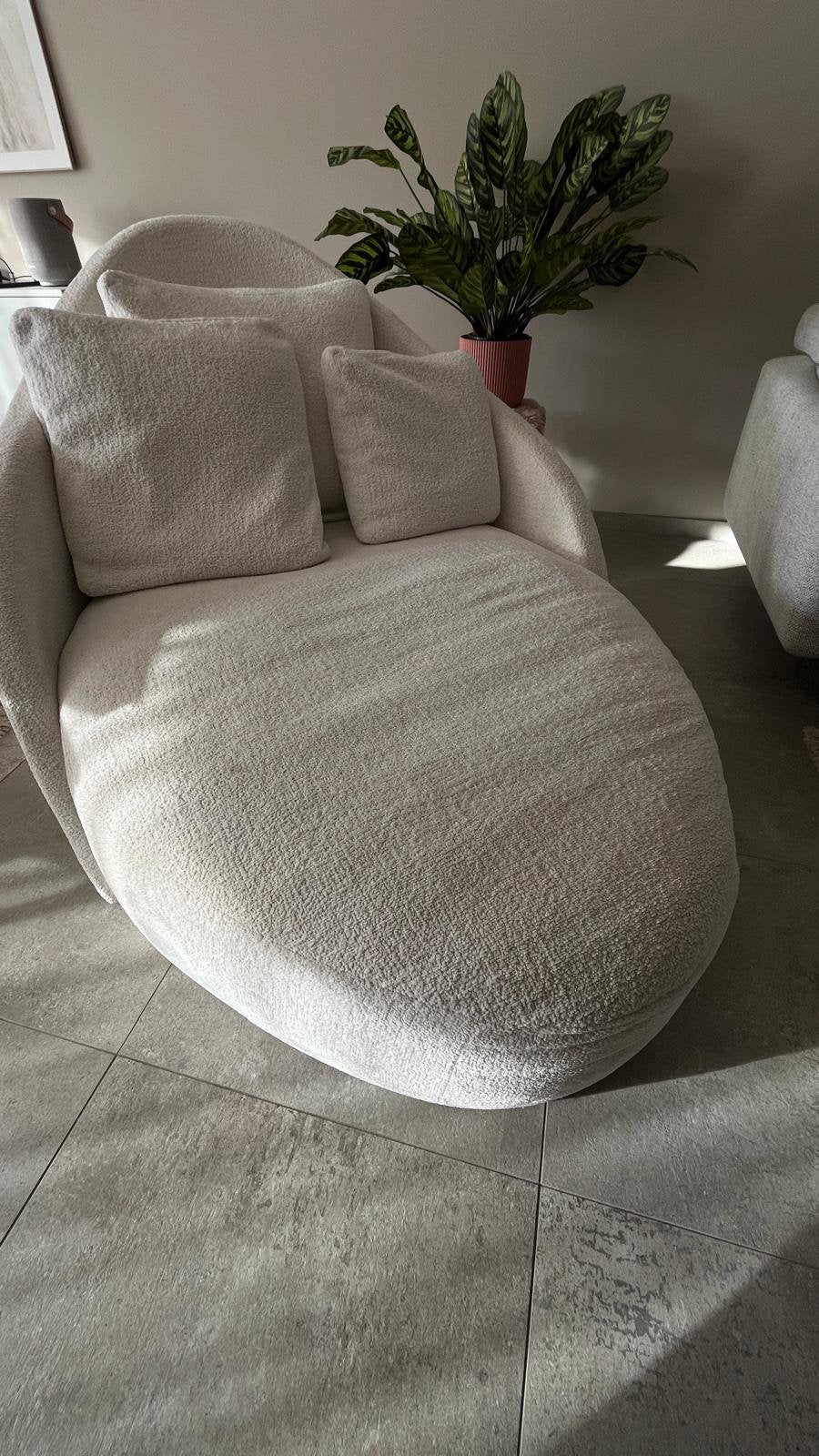 Chaise longue Boucle, Enlèvement, Comme neuf, Tissus