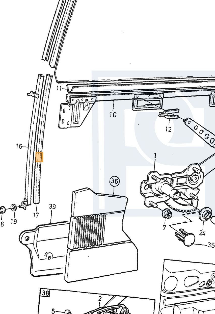 Volvo ruit mechanisme links Volvo onderdeelnr 1380284, Enlèvement ou Envoi, Neuf