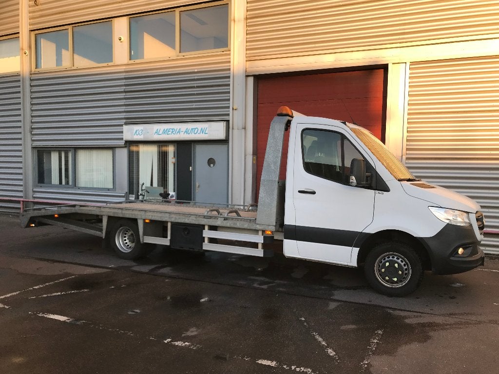 Dépanneuse Mercedes Sprinter Witteveen avec climatisation, Autos, Euro 6, Entretenue par le concessionnaire, Noir, 2400 kg