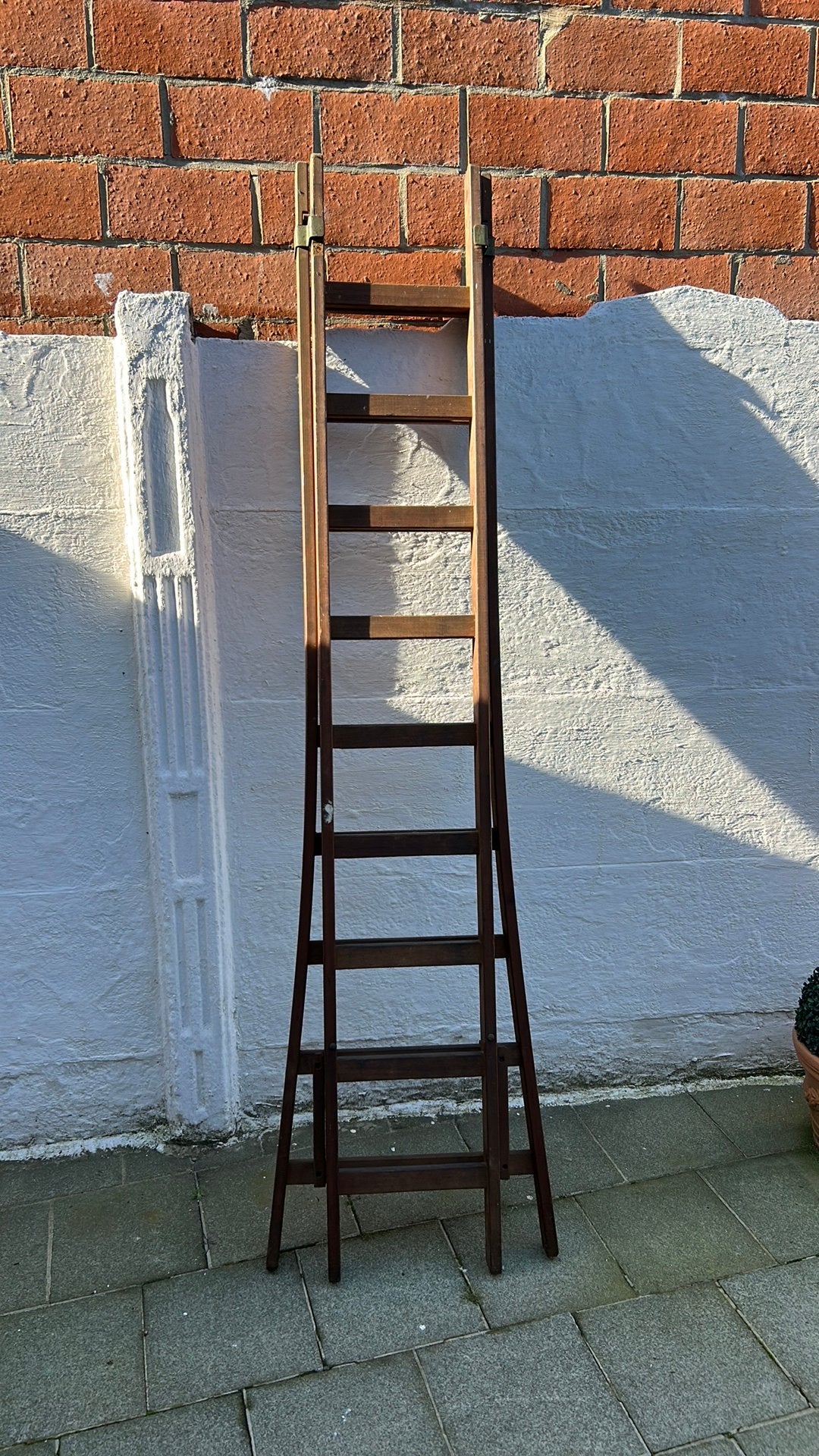 Houten schildersladder, Ophalen, Gebruikt
