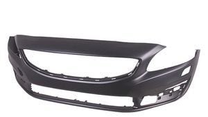 Volvo Bumper Voorzijde met Gaten voor Sproeiers Volvo S60 -, Ophalen of Verzenden, Nieuw, Voor, Bumper