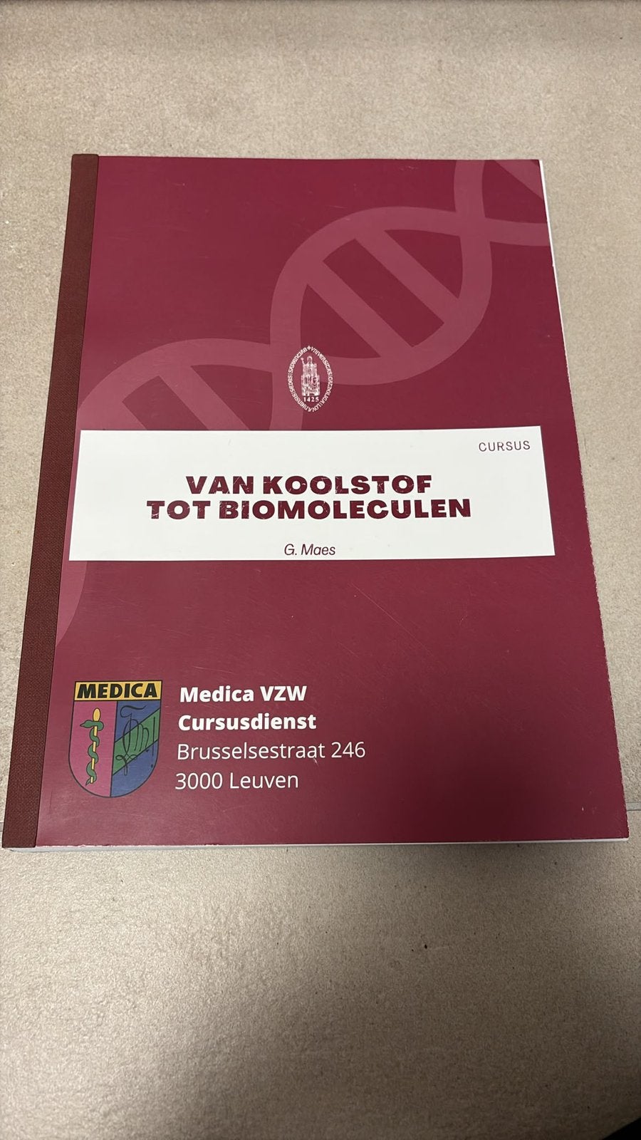 Van koolstof tot biomoleculen biomedische wetenschappen, Boeken, Ophalen, Zo goed als nieuw