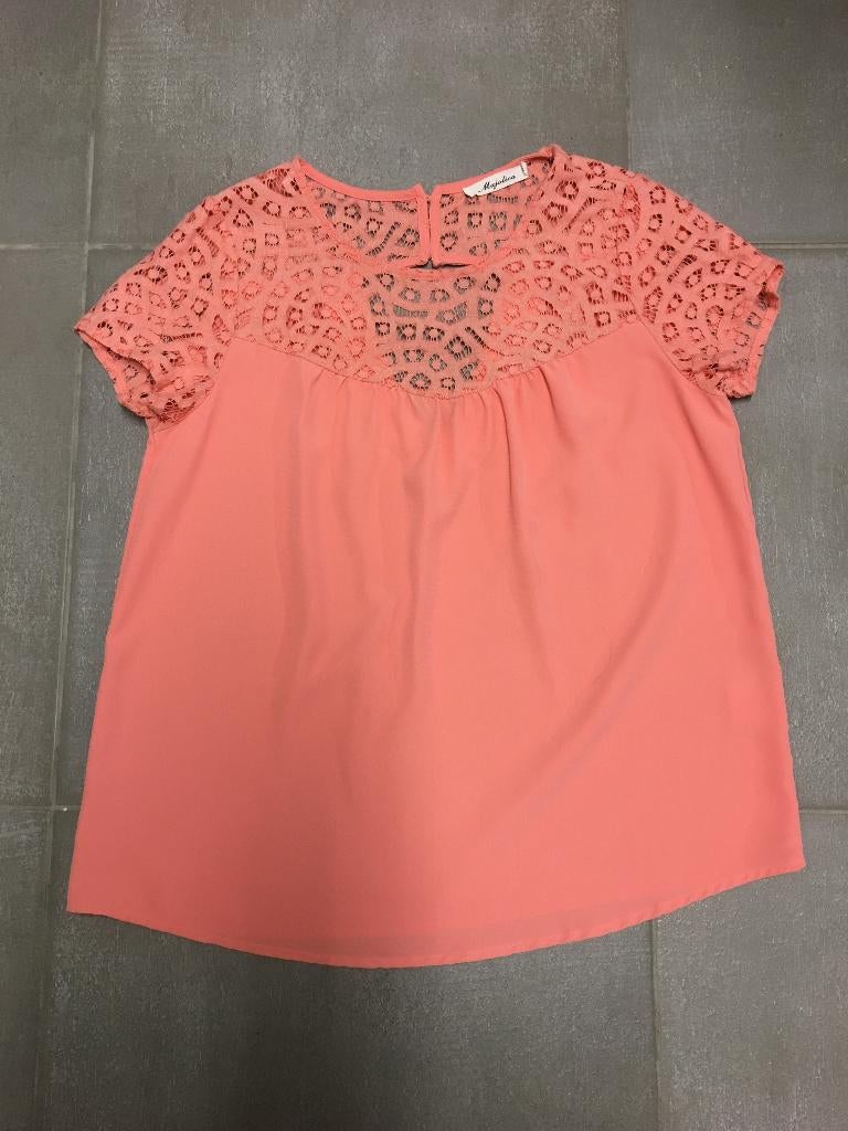 damestop (M), Kleding | Dames, Maat 38/40 (M), Zo goed als nieuw, Korte mouw, Majolica