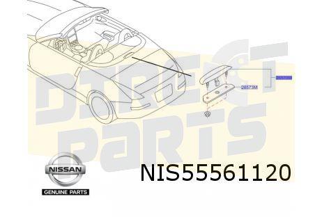 Nissan 350Z Roadster derde remlicht (te spuiten) Origineel!, -, Verzenden, -, Nieuw