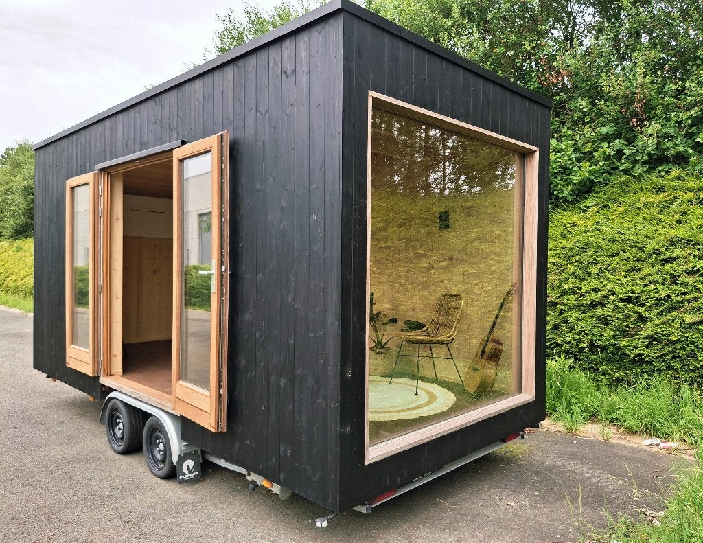 Tuinkantoor poolhouse tinyhouse tuinhuis, Tuin en Terras, Tuinhuizen, Ophalen, 200 tot 400 cm, Zo goed als nieuw, 500 cm of meer