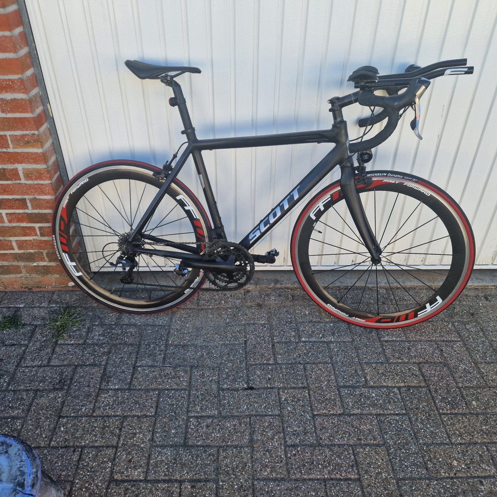 scott speedster  alu maat 53 carbon hoge velgen, Enlèvement