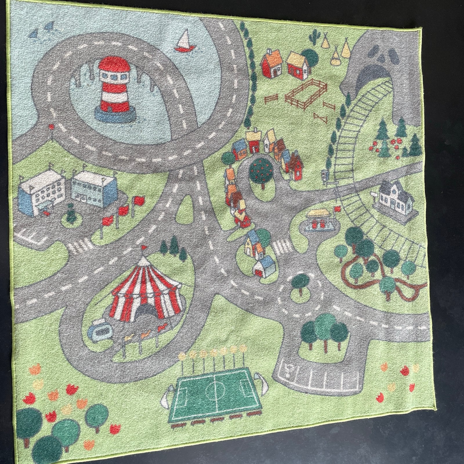 Speeltapijt voor auto’s, Kinderen en Baby's, Speelgoed | Speelkleden, Ophalen, Zo goed als nieuw