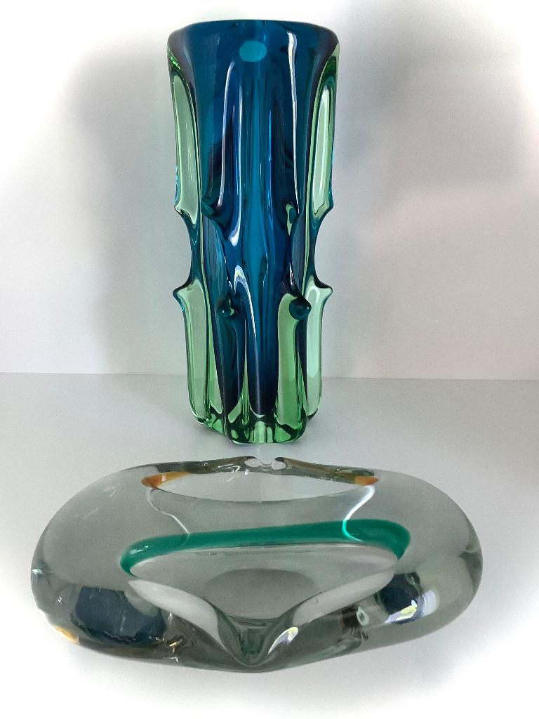 VINTAGE ART GLASS DESIGN JAREN60&70 .TSJECHIË., Antiek en Kunst, Ophalen