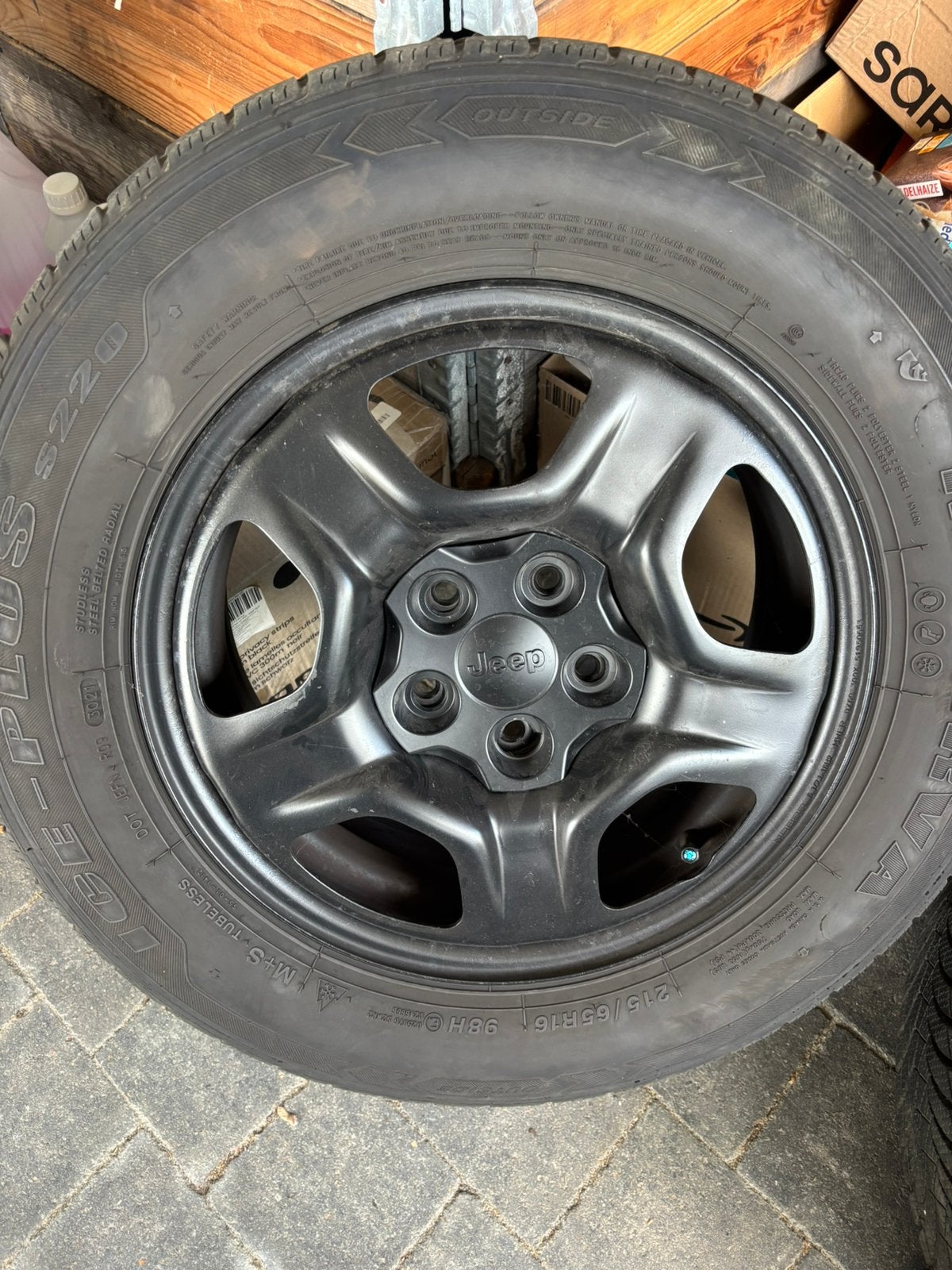 Jante jeep ou Fiat 500x, Ophalen, 215 mm, 16 inch, Banden en Velgen