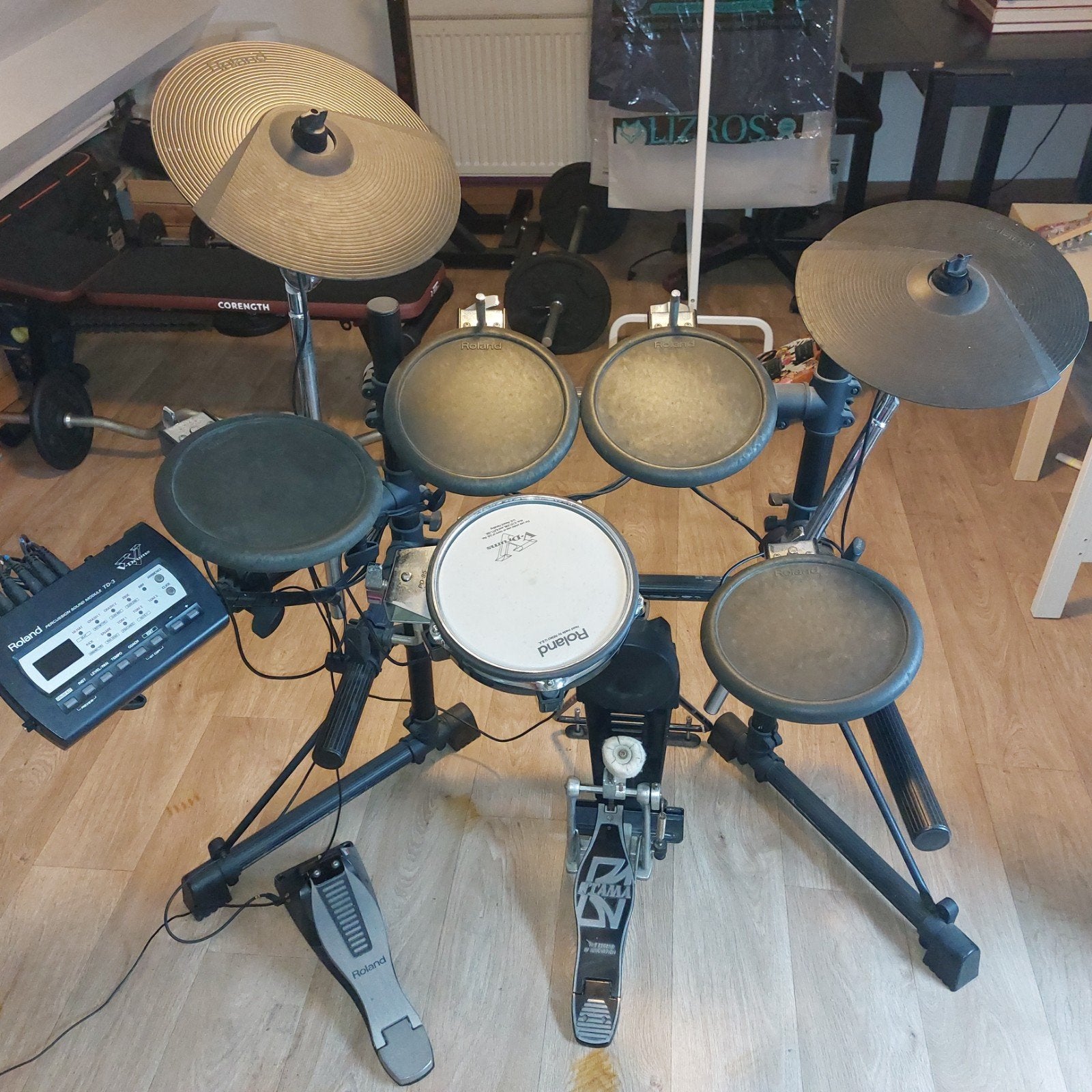 Roland V-Drum TD-3, Musique & Instruments, Batteries & Percussions, Enlèvement, Utilisé, Roland, Électronique