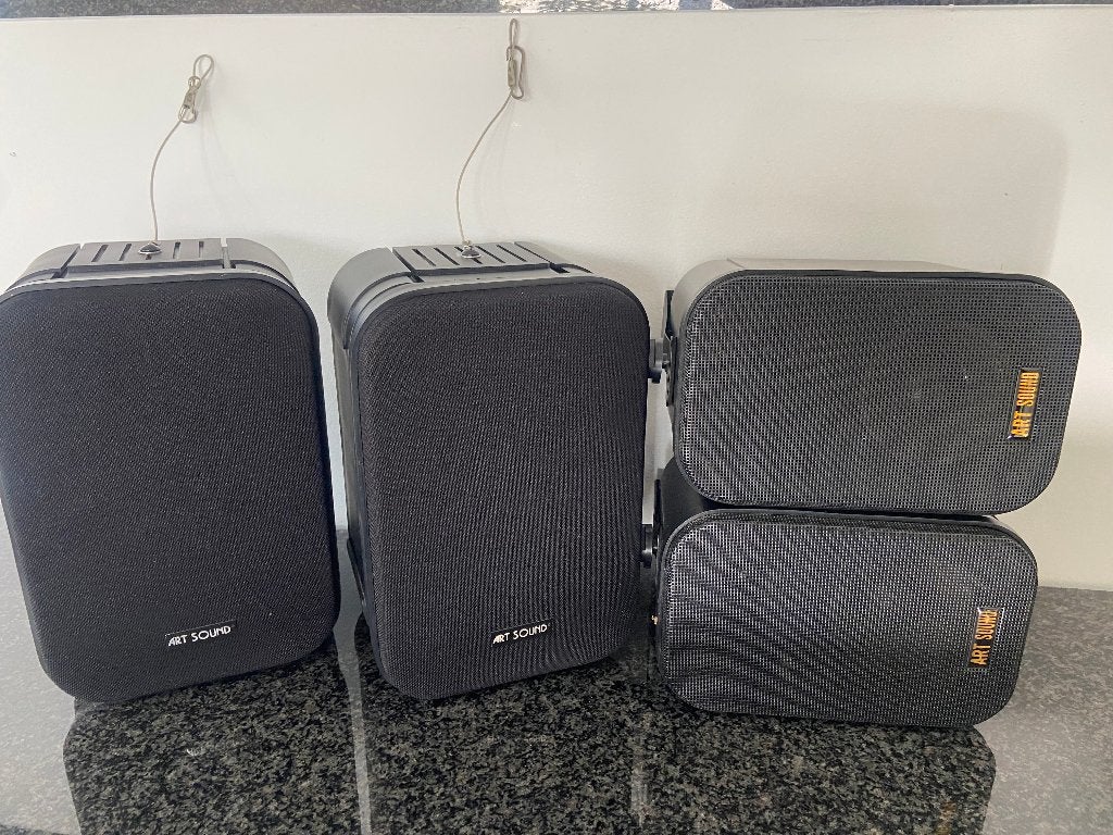 4 ART SOUND luidsprekers met muurbevestiging, Audio, Tv en Foto, Inclusief muurbeugels, Ophalen of Verzenden, Gebruikt, Stereo speakers