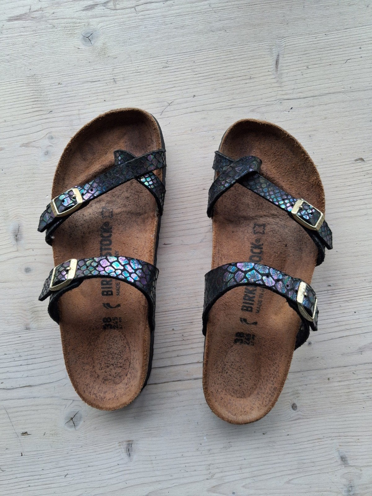 birkenstock maat 38, Kleding | Dames, Zwart, Overige typen, Ophalen of Verzenden, Gedragen