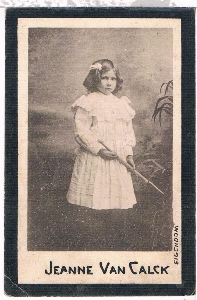 Mejuffer. Van Calck Joanna. ° Brussel 1897 † Brussel 1906, Verzamelen, Bidprentjes en Rouwkaarten, Ophalen of Verzenden, Bidprentje