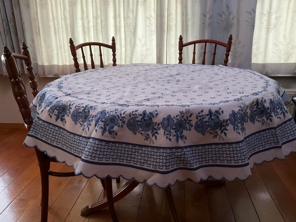 Nieuw rond tafelkleed 100% katoen., Ophalen, Nieuw, Rond
