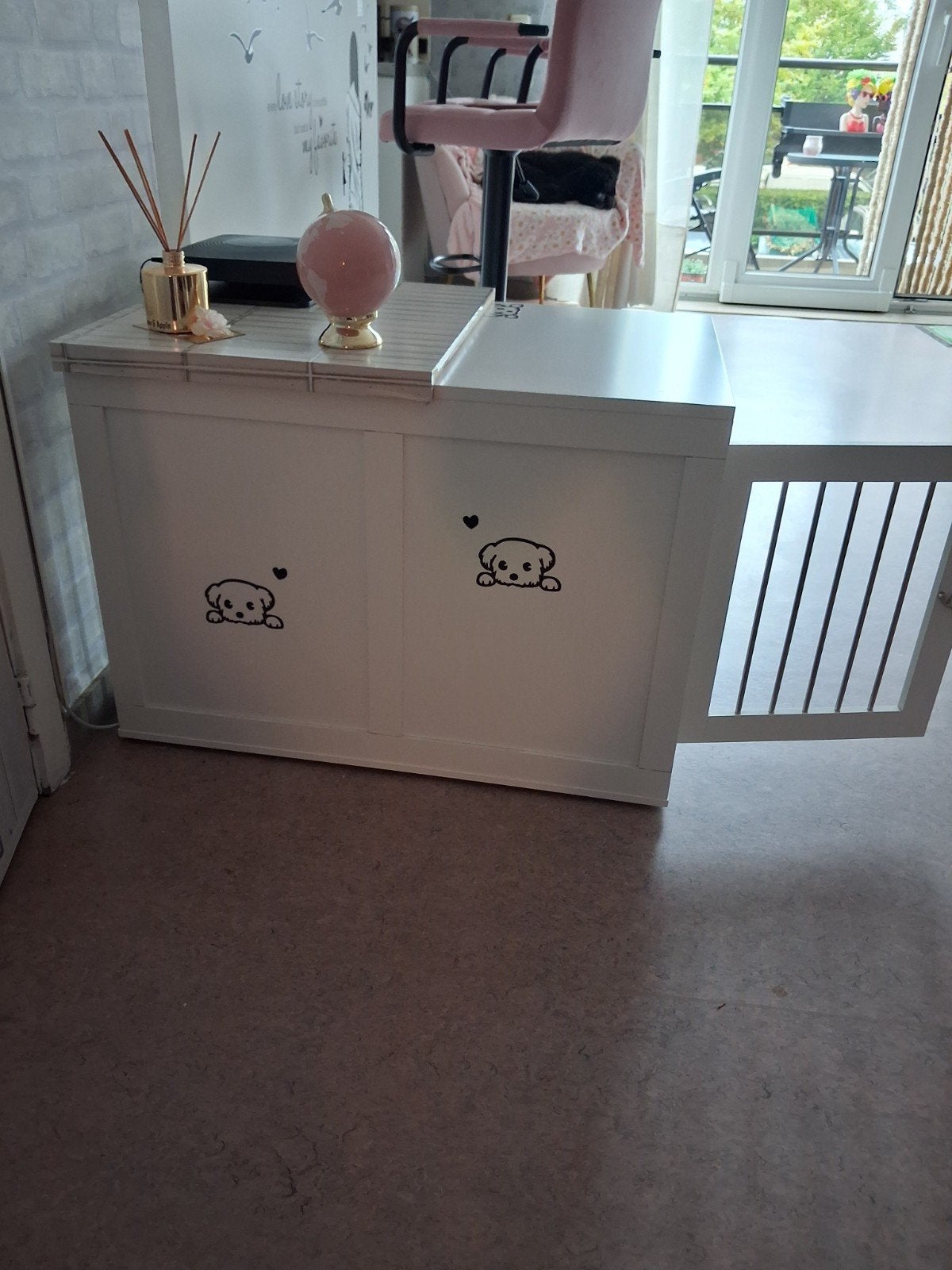 honden bench, Dieren en Toebehoren, Ophalen, Zo goed als nieuw