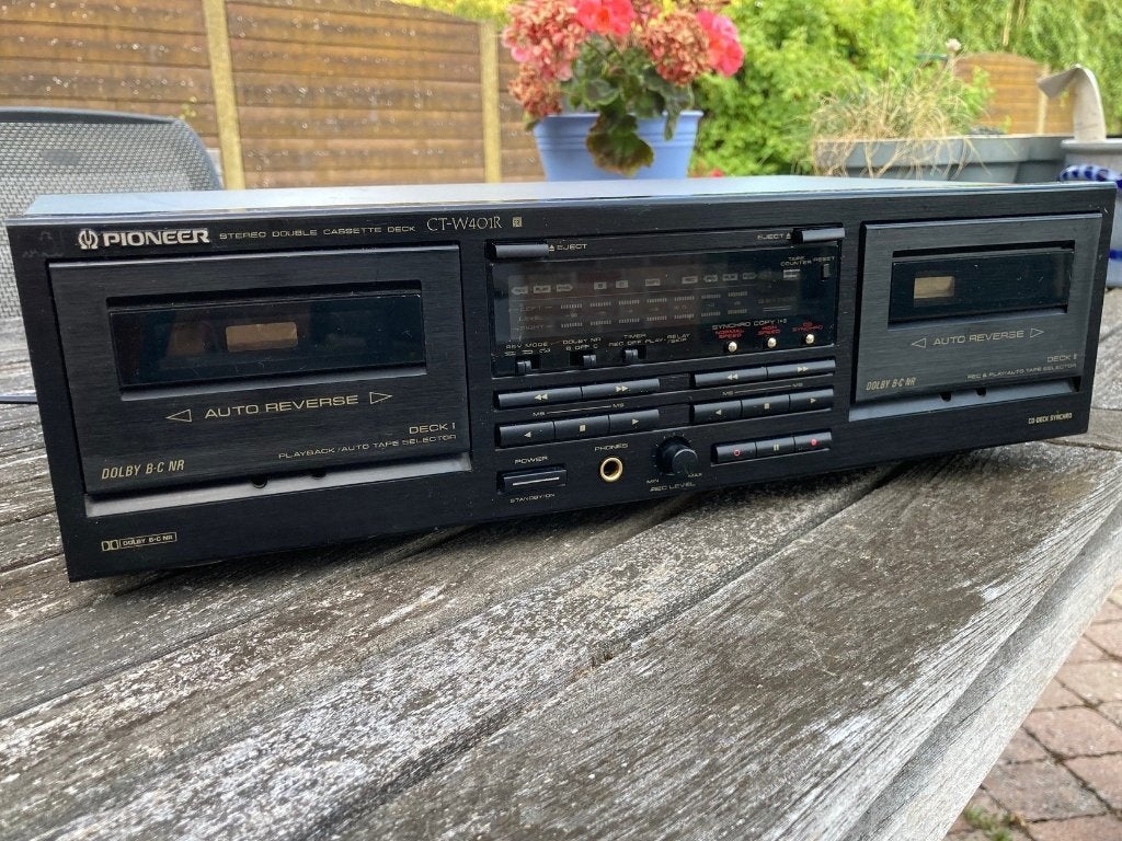 Pioneer CT-W401R dubbel cassettedeck, Ophalen of Verzenden, Dubbel, Tiptoetsen